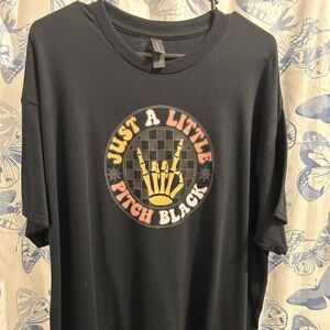 Women’s Tee Shirt - just a little Pitch Black